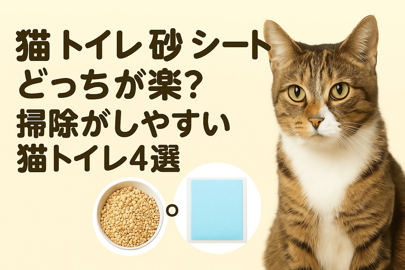 猫 トイレ 砂 シート どっち