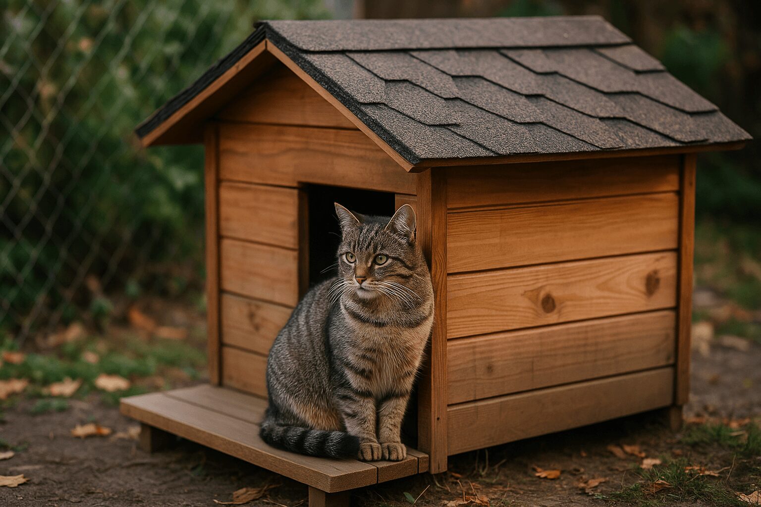 猫 外 で 飼う 小屋
