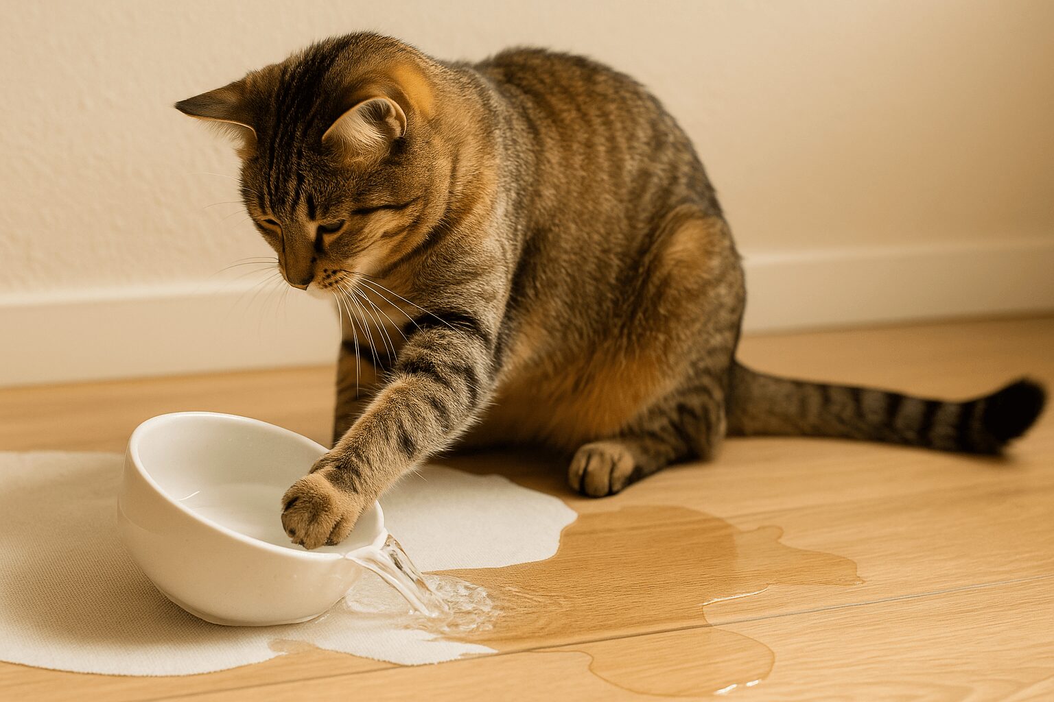 猫 水 入れ ひっくり返す 対策