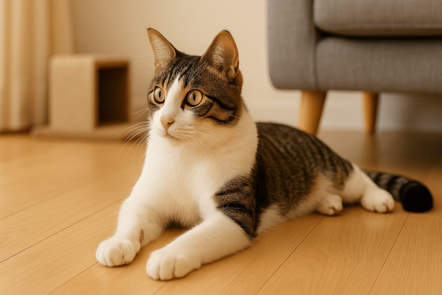 キジ白　猫　オス　珍しい