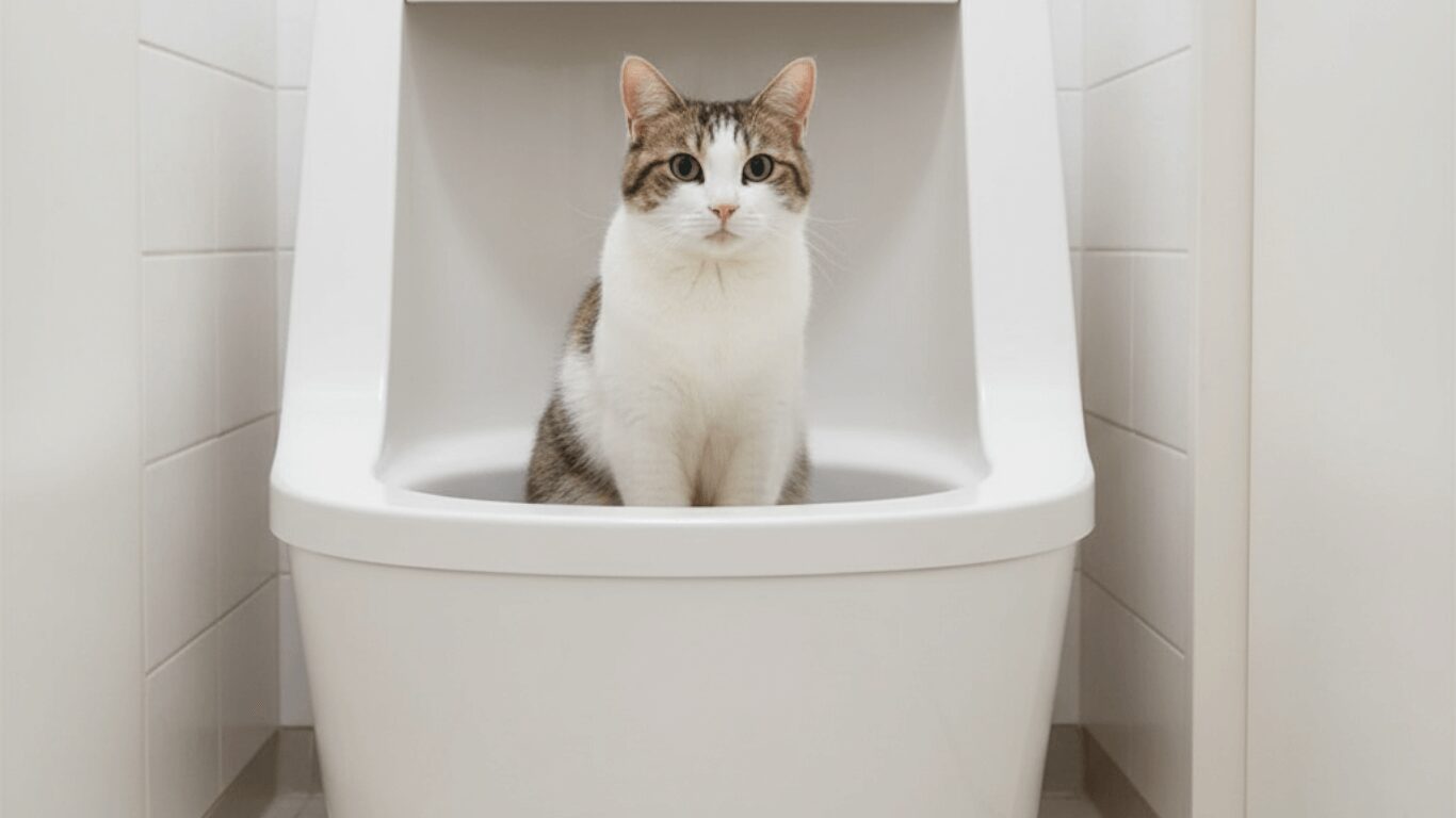 一人暮らし　猫　トイレ