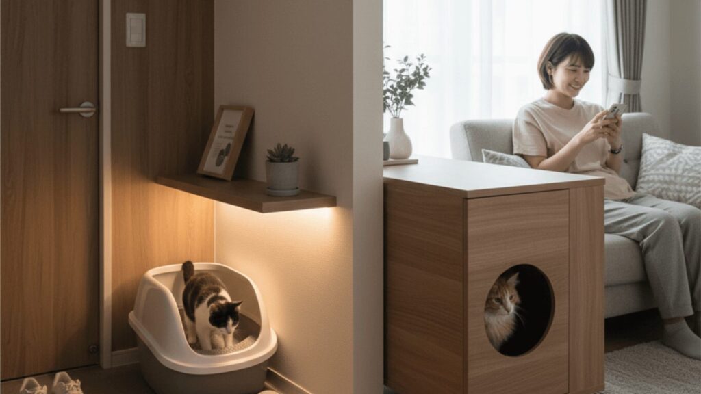 一人暮らしで猫用トイレの置き場所がない場合は？