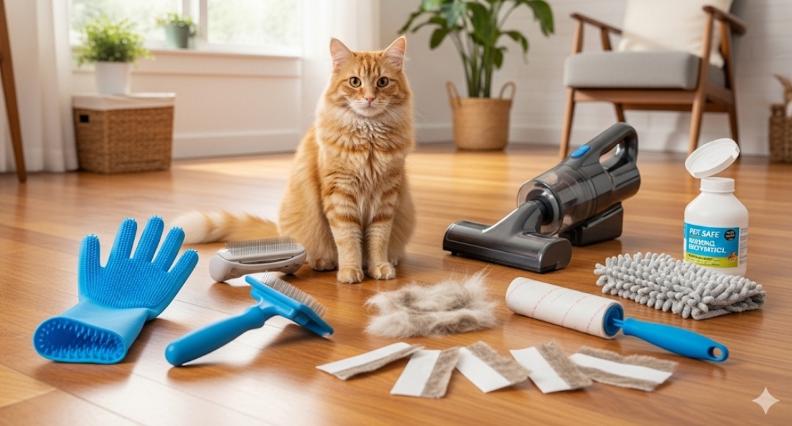 猫の毛をコロコロ以外で取る方法｜掃除グッズと便利な対策を徹底解説