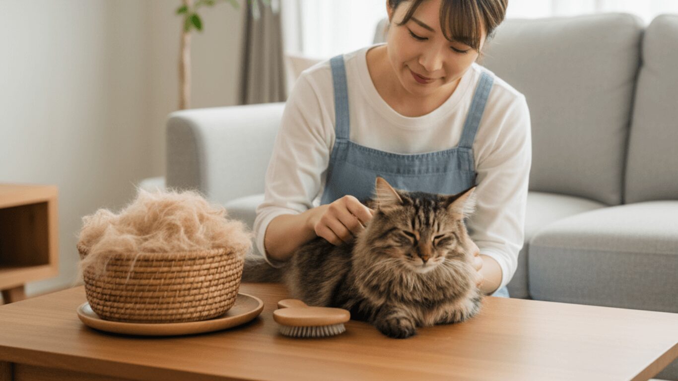 猫 の 毛 保管 虫