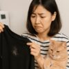 猫の毛　洗濯しても　取れない