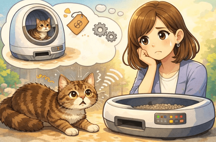 初めて自動猫トイレを使う人の不安